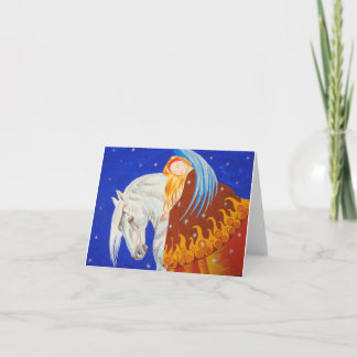 Horse and Angel Card