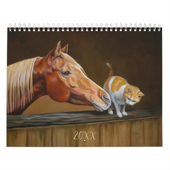 Horse and Animal Art 2023 Customised Calendar (Cover)