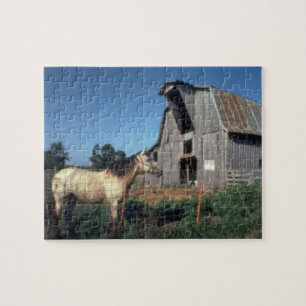 Horse And Barn Jigsaw Puzzle