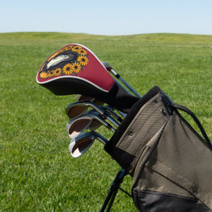 Horse And Black Eyed Susan Flowers Golf Head Cover