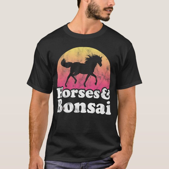 Horse and Bonsairee Women or Girls Horses friend T-Shirt (Front)