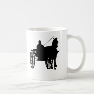 Horse and buggy coffee mug