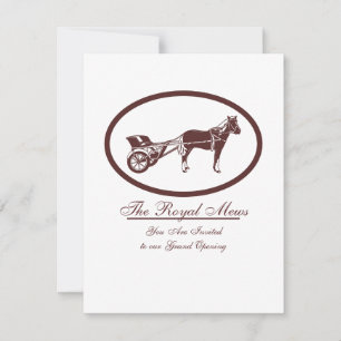 Horse and Buggy Logo Invitation