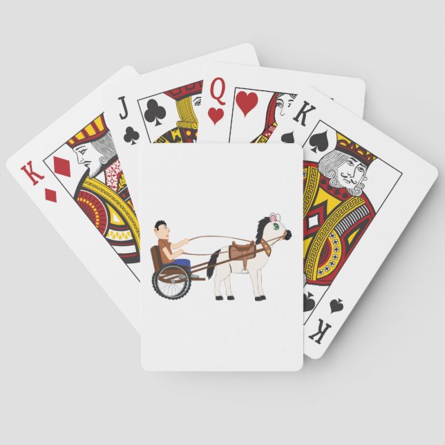 Horse and Buggy Pony Carriage Playing Cards (Back)