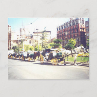 Horse and Carraige Valencia Spain Postcard
