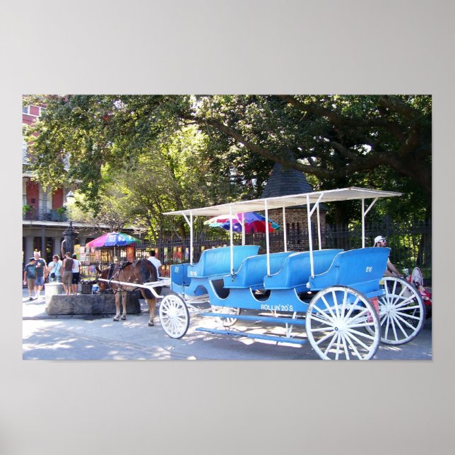 Horse and Carriage New Orleans French Quarter Poster (Front)