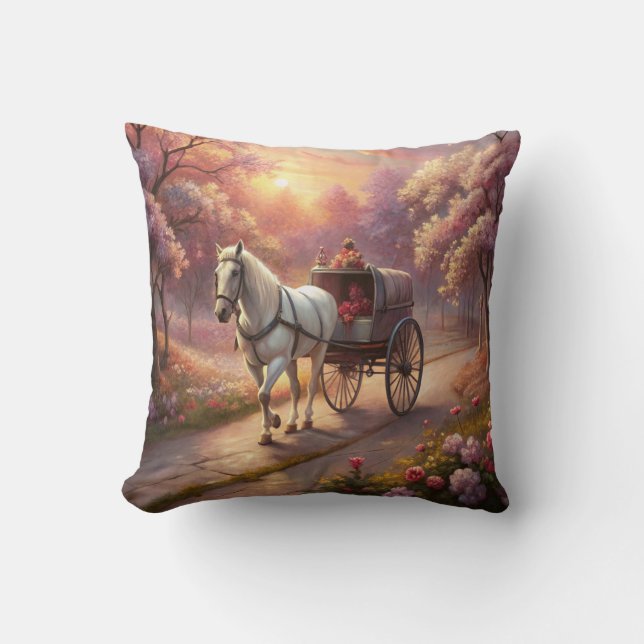 Horse and Cart Cushion (Front)