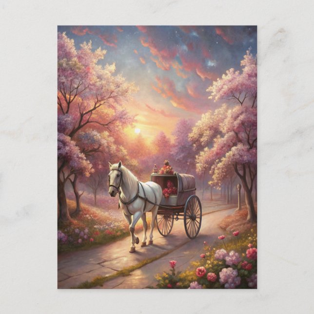 Horse and Cart Postcard (Front)