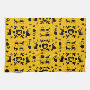 Horse And Cart Romantic Wedding Tea Towel