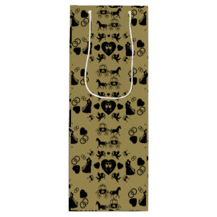 Horse And Cart Romantic Wedding Wine Gift Bag