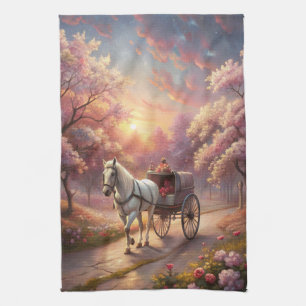 Horse and Cart Tea Towel