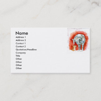 Horse and Cat Business Card
