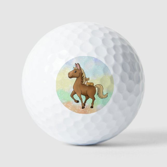 horse and cat golf balls (Front)