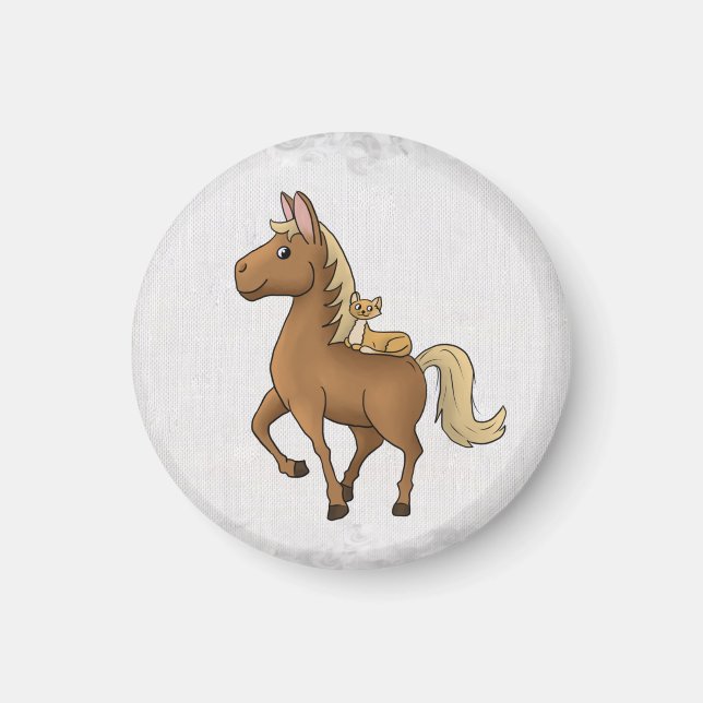 horse and cat magnet (Front)