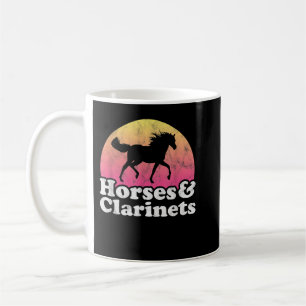 Horse and Clarinet Women or Girls Horses Clarinets Coffee Mug