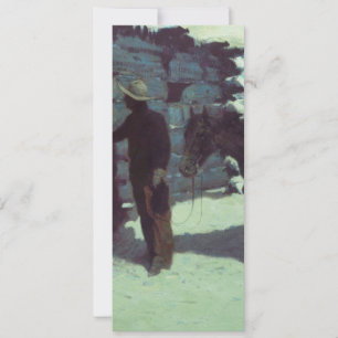 Horse and Cowboy Winter Snow Invitation