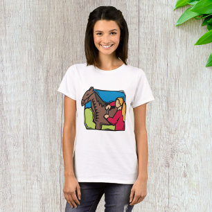 Horse And Farm Girl T-Shirt