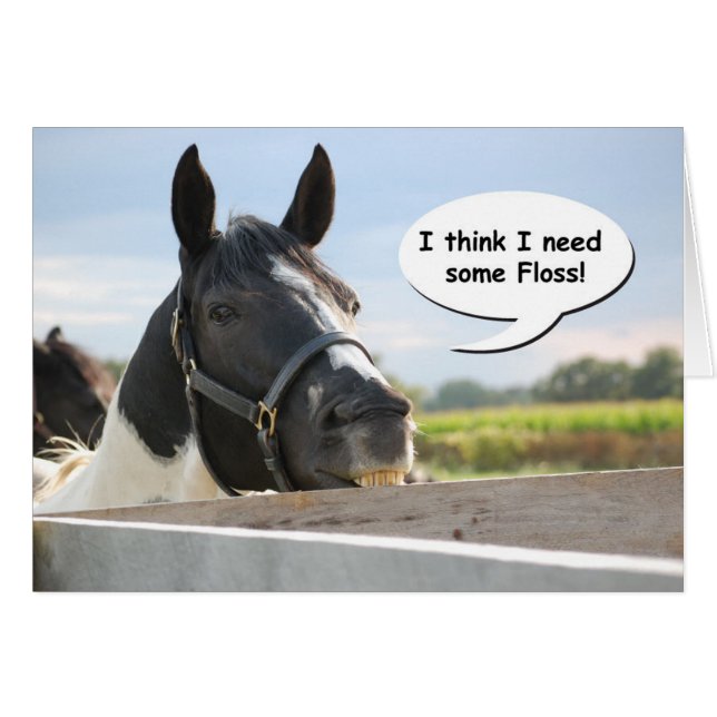 Horse and Floss (Front Horizontal)