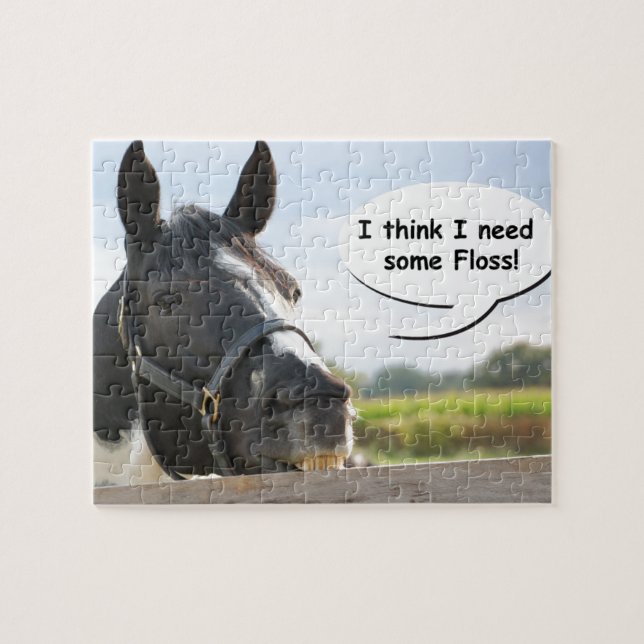 Horse and Floss Jigsaw Puzzle (Horizontal)