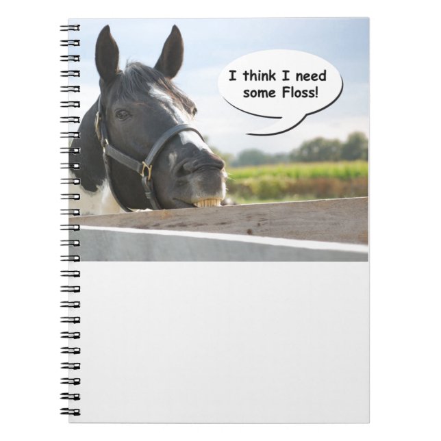 Horse and Floss Notebook (Front)