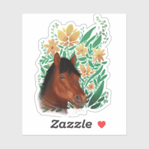 Horse and Flowers
