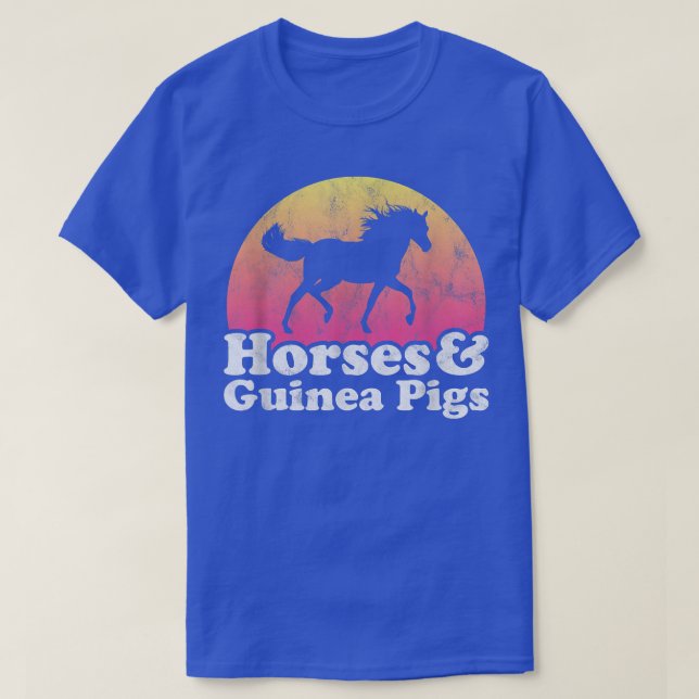 Horse and Guinea Pig Women or Girls Horses Guinea  T-Shirt (Design Front)