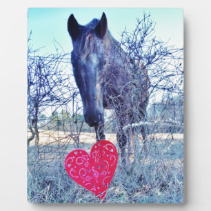 Horse and  Heart Plaque