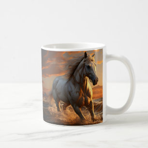 Horse and horseshoe, Equestrian Gift, Horse Riding Coffee Mug