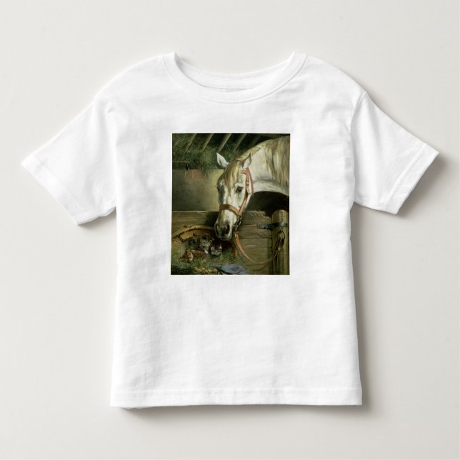 Horse and kittens, 1890 toddler T-Shirt (Front)