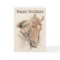 Horse and Lady Vintage Christmas Card