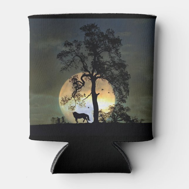 Horse and Moon Cup Can Cooler (Front)