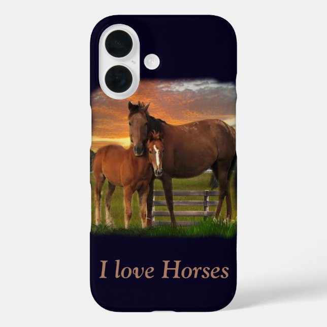 Horse and pony Case-Mate iPhone case (Back)