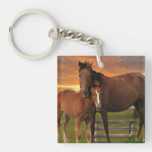 horse and pony key ring