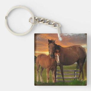 Horse and pony key ring