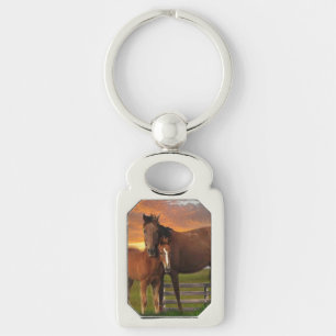 Horse and pony key ring