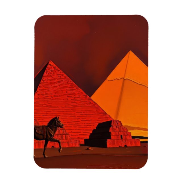 Horse and Pyramid Magnet (Vertical)