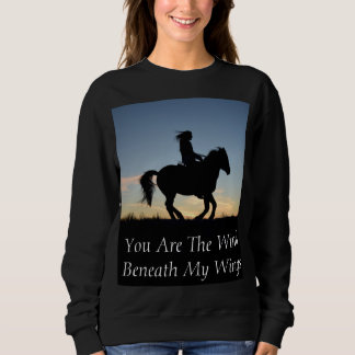 Horse and Rider Silhouette Sweatshirt