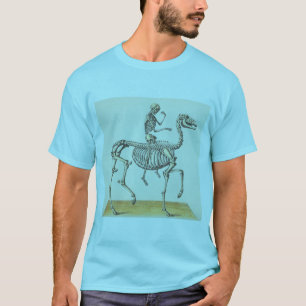 Horse and rider skeleton. T-Shirt