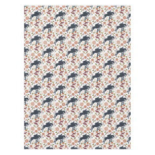 Horse and Rider Tablecloth Equestrian Folk Art