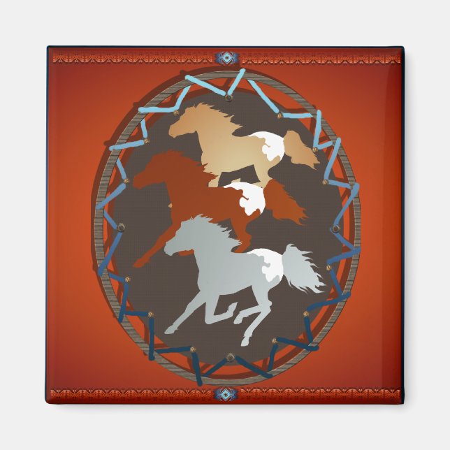Horse and Shield_Magnet Magnet (Front)