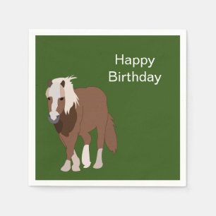 Horse Animal Birthday Party Napkin
