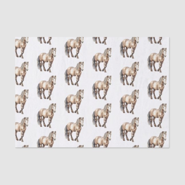 Horse Animal Farm Wedding  Tissue Paper (Front)