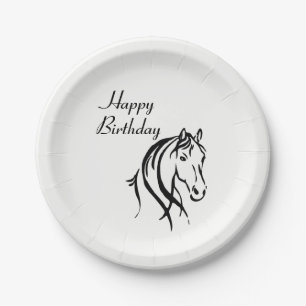 Horse Animal Theme Birthday Party Paper Plate