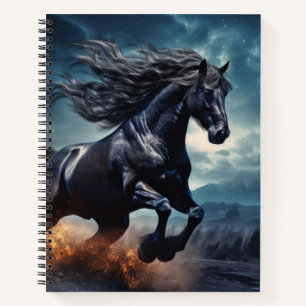 Horse Animal Wildlife Wilderness Colourful Wall Ar Notebook