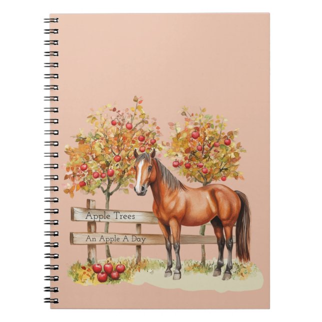 Horse Apple Trees Notebook (Front)