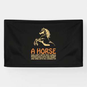 Horse Art A Horse Gallops Banner