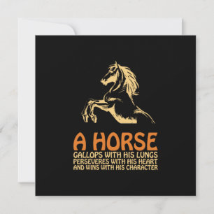 Horse Art A Horse Gallops Holiday Card