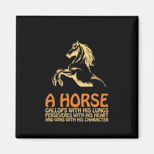 Horse Art A Horse Gallops Magnet