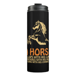Horse Art A Horse Gallops Thermal Tumbler