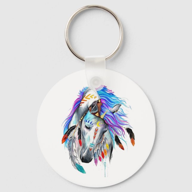 Horse Art  Key Ring (Front)